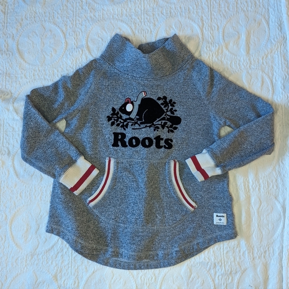 Roots Kids║Mock Neck Sweatshirt║Size Large
